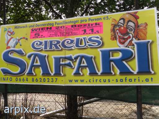 sign advertisement circus
